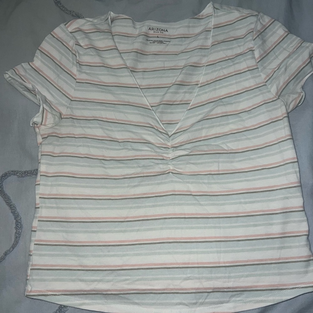 striped crop top